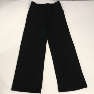RACHEL ZOE BLACK RIBBED PANTS WIDE LEG SZ XS